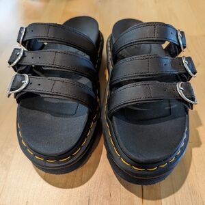 Dr Martens Slide Sandal - Black Leather